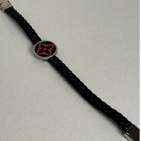 Louis Vuitton Pink Multicolor Murakami Canvas Adjustable Leather Bracelet - Picture 4 of 8